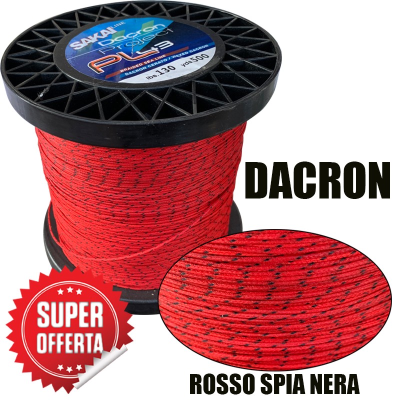 DACRON ROSSO CON SPIA NERA